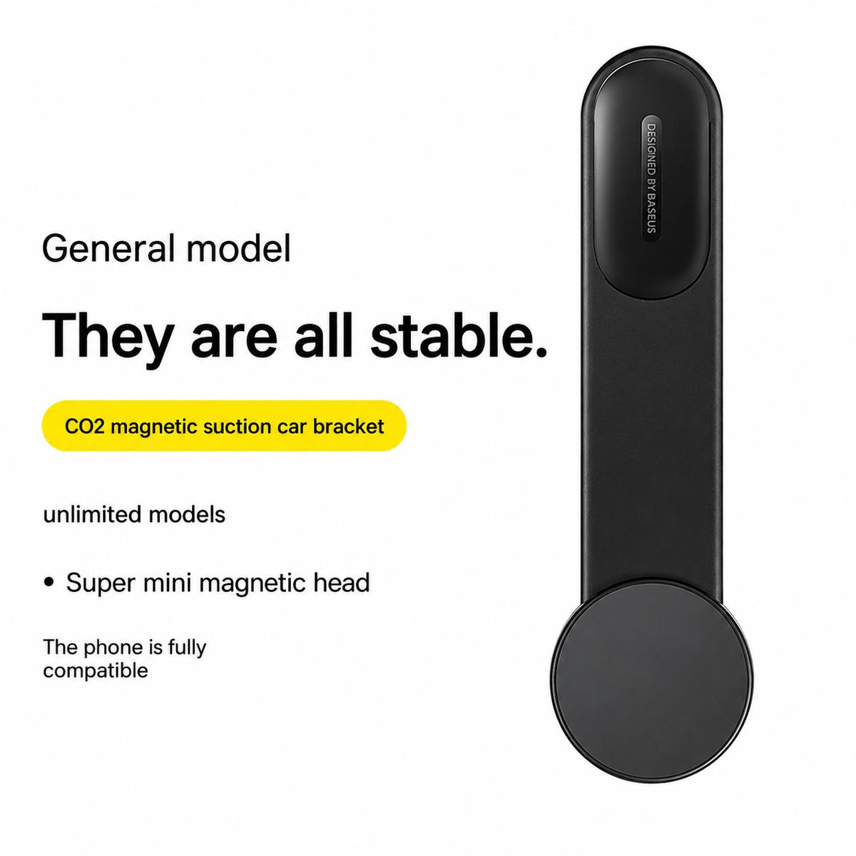 AURA MagHold – Magnetic Car Phone Mount with 15W Wireless Charging