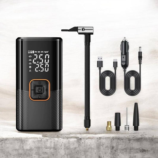AURA Portable Tire Inflator Air Compressor | Cordless 150 PSI Electric Air Pump